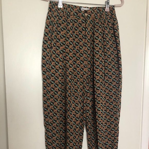 Urban Outfitters Pants - UO Patterned Pants - Green Multi